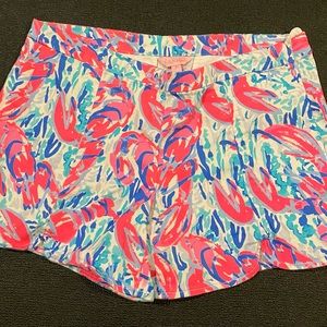 Lilly Pulitzer Shorts Women's Size 8 Side Zipper Casual